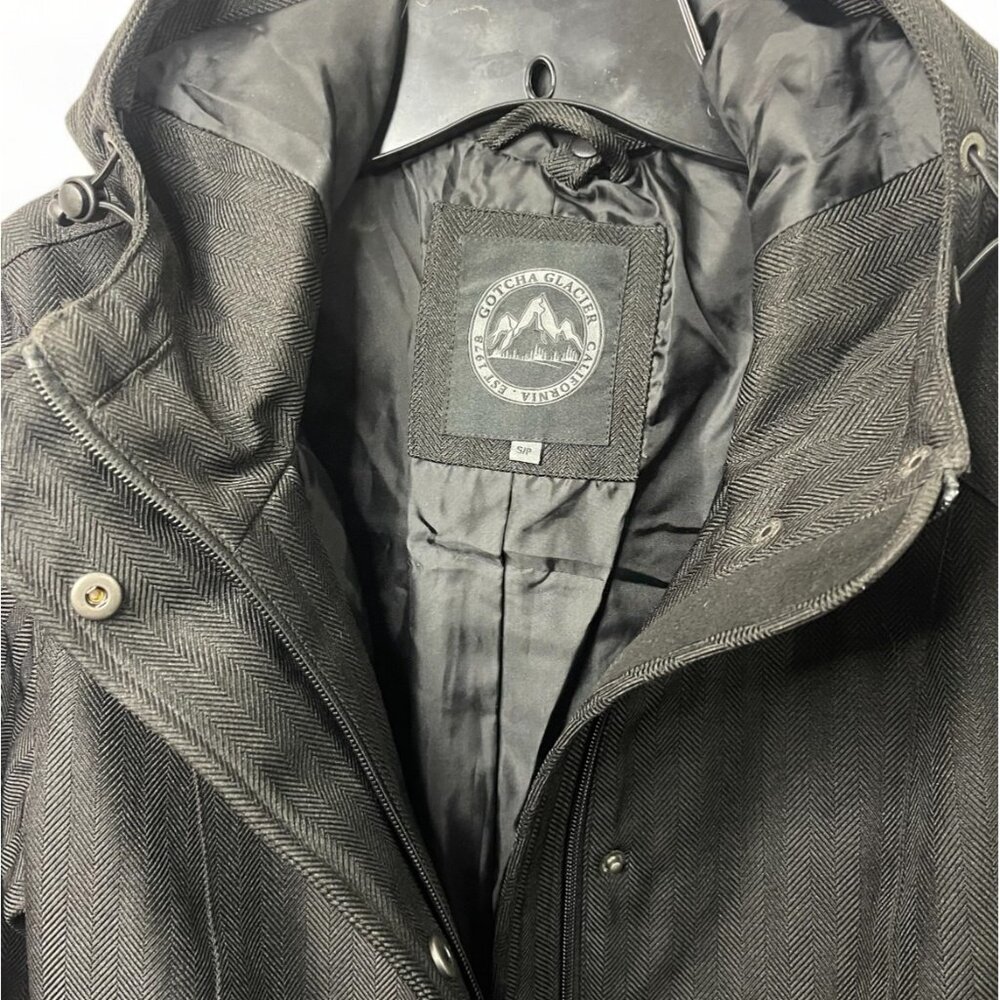 Gotcha Glacier California Women’s Black Hooded Jacket Coat Size S/P - Picture 6 of 16